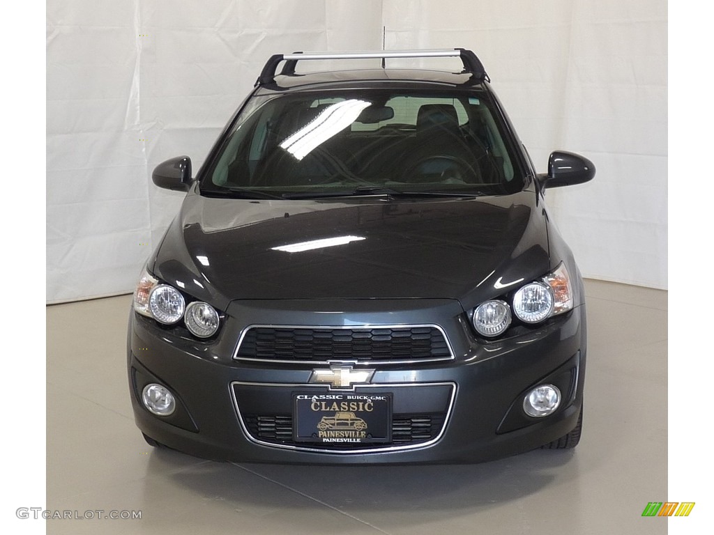 2012 Sonic LTZ Hatch - Cyber Gray Metallic / Jet Black/Dark Titanium photo #4