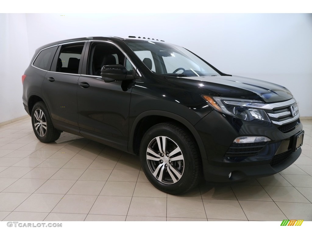 2016 Pilot EX-L AWD - Crystal Black Pearl / Black photo #1