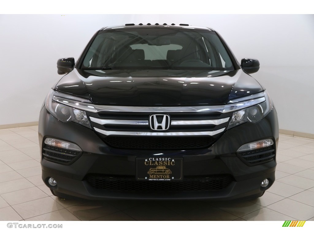 2016 Pilot EX-L AWD - Crystal Black Pearl / Black photo #2