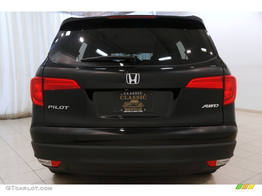 2016 Pilot EX-L AWD - Crystal Black Pearl / Black photo #26
