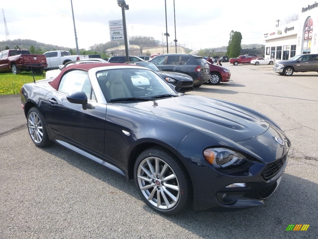 Blu Scuro Dark Blue 2018 Fiat 124 Spider Lusso Roadster Exterior Photo #127051805
