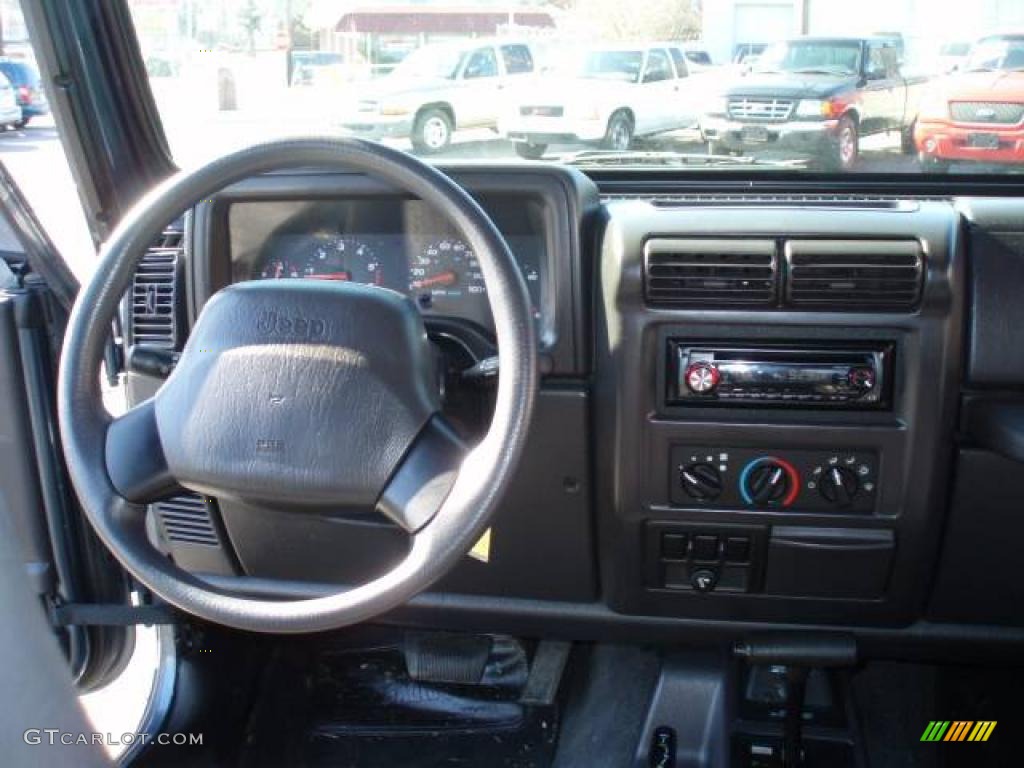 2001 Wrangler Sport 4x4 - Steel Blue Pearl / Agate Black photo #8