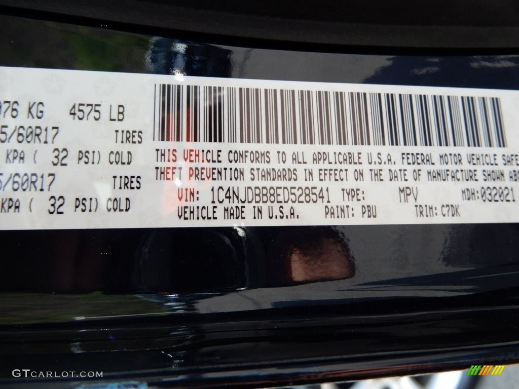 2014 Compass Sport 4x4 - True Blue Pearl / Dark Slate Gray/Light Pebble photo #16