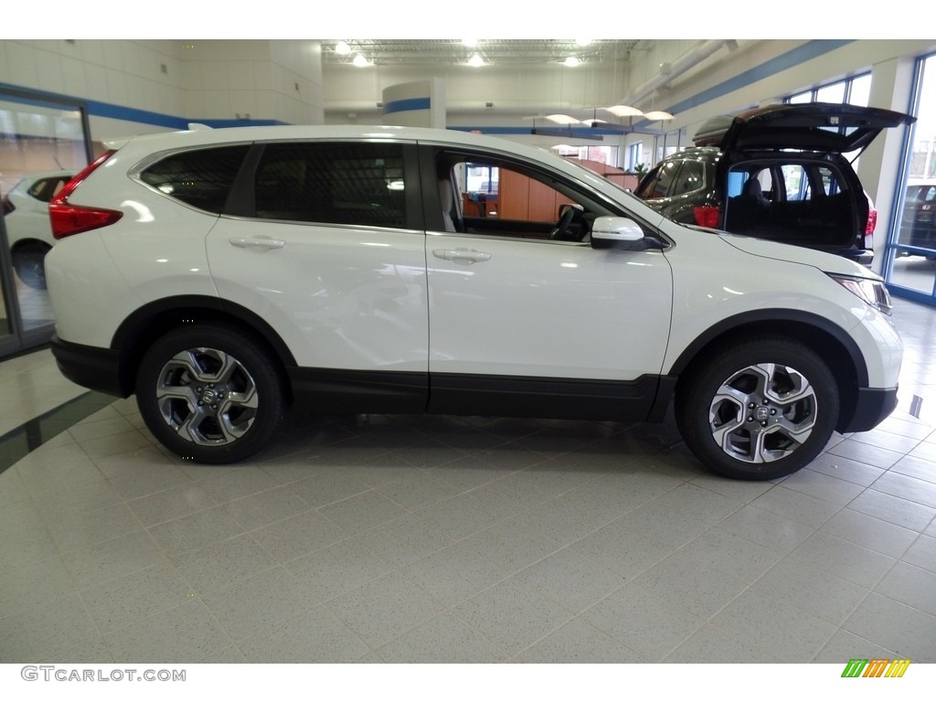 2018 CR-V EX AWD - White Diamond Pearl / Ivory photo #4