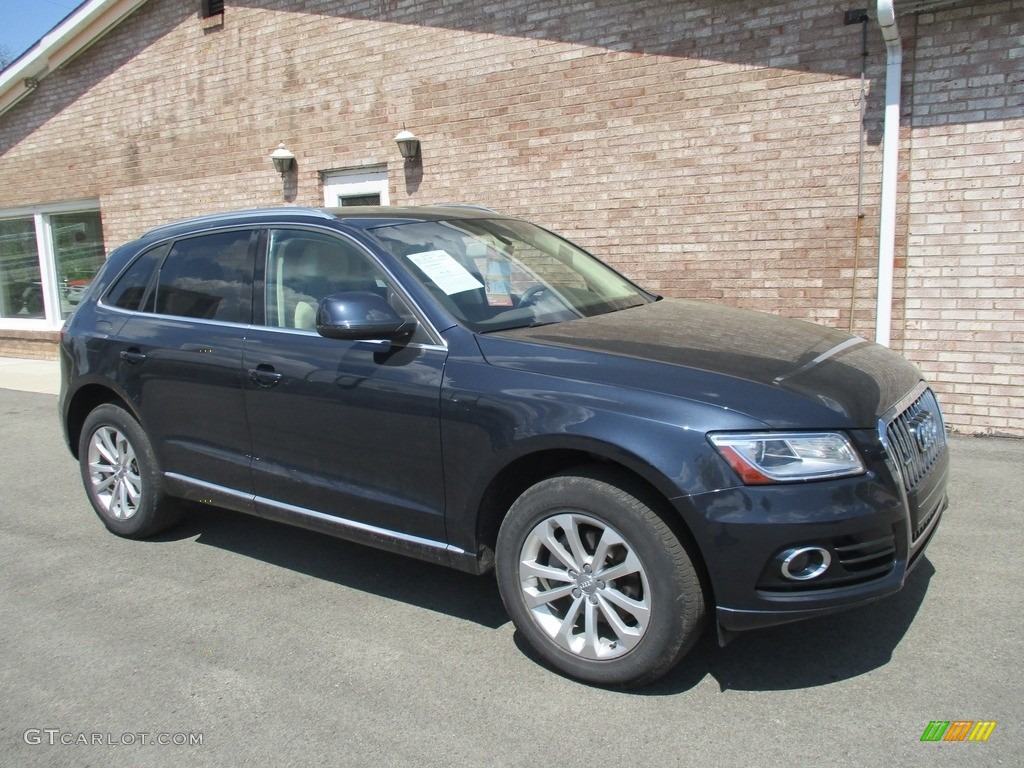2013 Q5 2.0 TFSI quattro - Moonlight Blue Metallic / Pistachio Beige photo #1