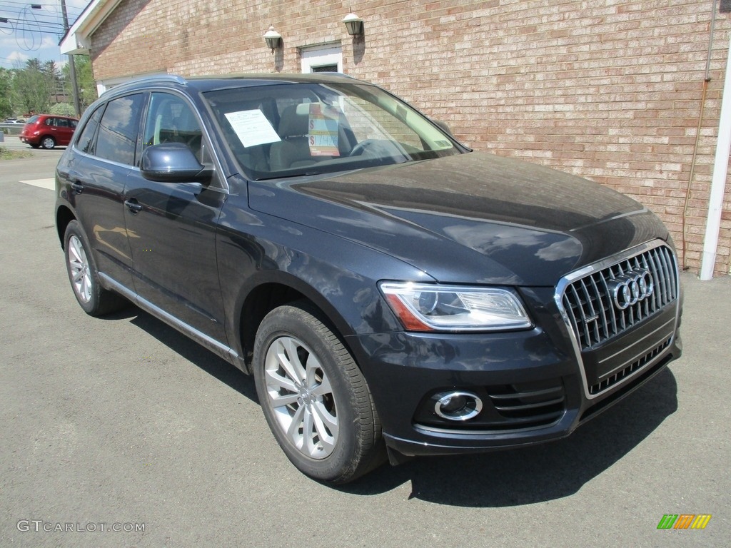 2013 Q5 2.0 TFSI quattro - Moonlight Blue Metallic / Pistachio Beige photo #9