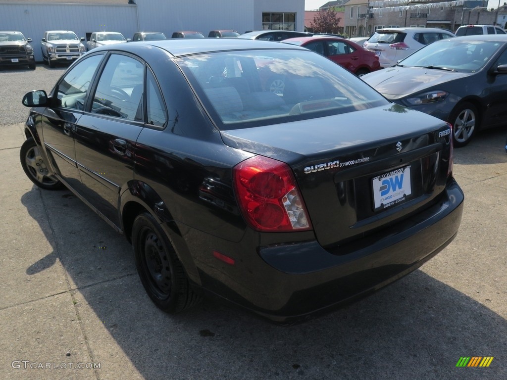 2005 Forenza S Sedan - Fantasy Black Metallic / Gray photo #7