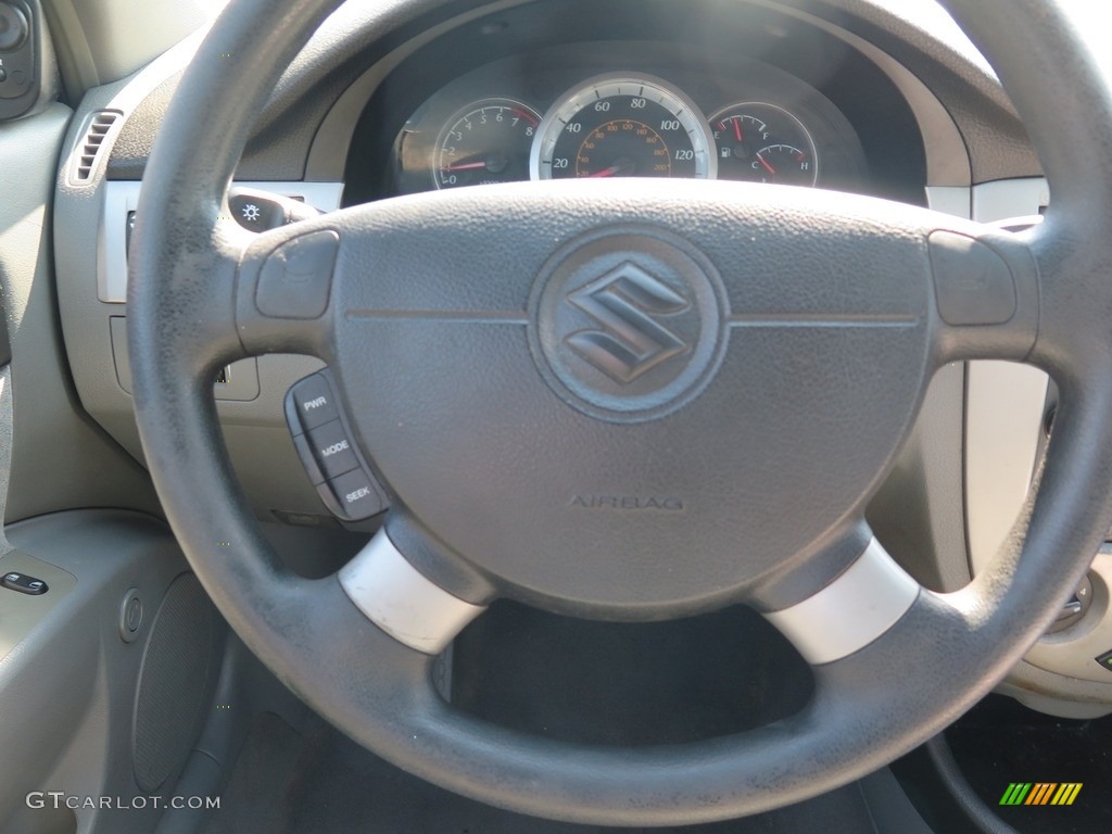 2005 Forenza S Sedan - Fantasy Black Metallic / Gray photo #12