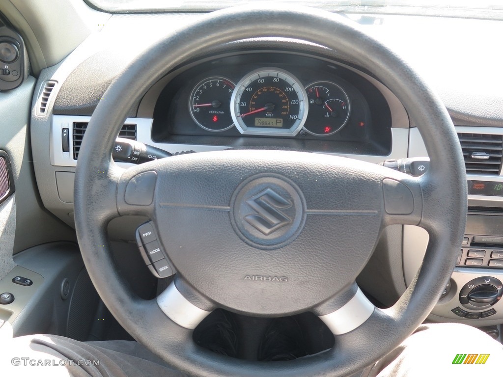2005 Forenza S Sedan - Fantasy Black Metallic / Gray photo #14