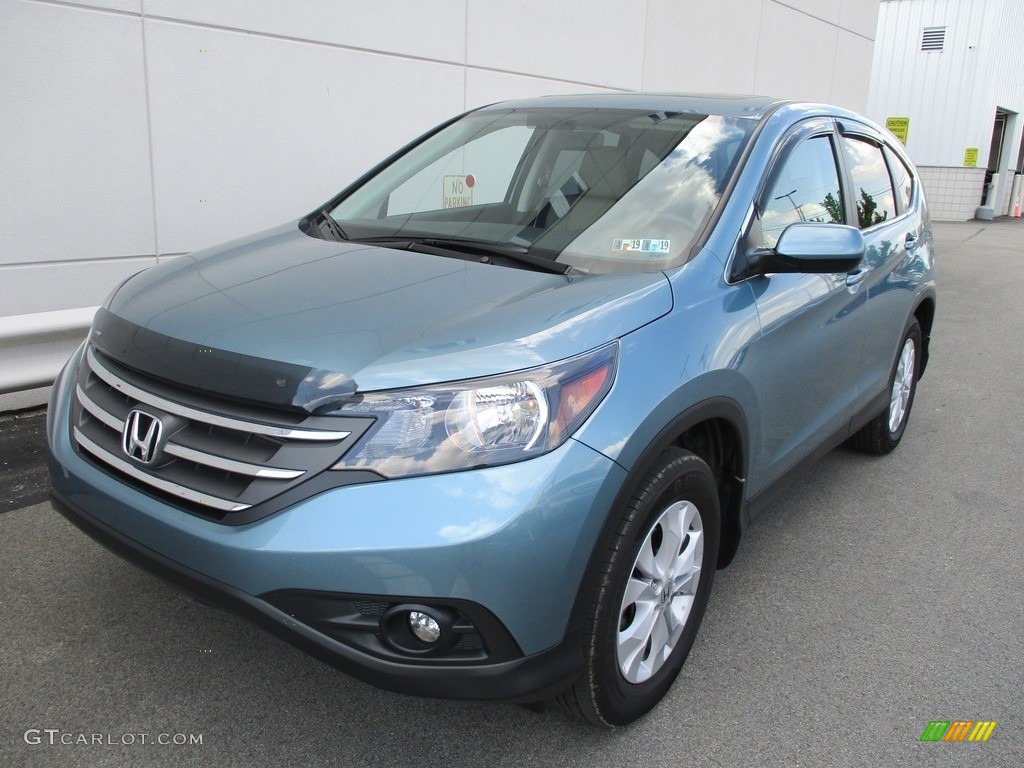 2014 CR-V EX AWD - Mountain Air Metallic / Beige photo #8