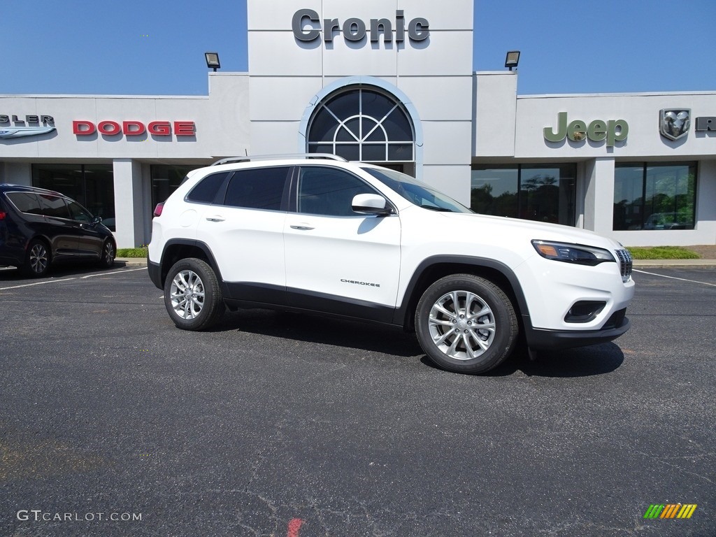 2019 Cherokee Latitude - Bright White / Black photo #1