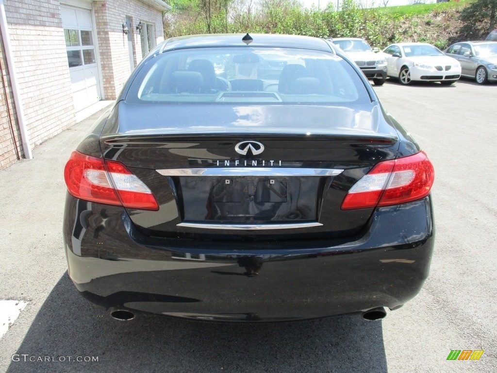 2011 M 37x AWD Sedan - Malbec Black / Graphite photo #4