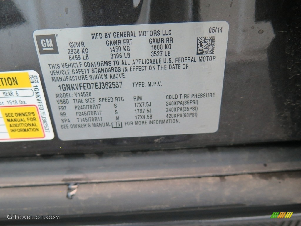 2014 Traverse LS AWD - Cyber Grey Metallic / Dark Titanium/Light Titanium photo #43