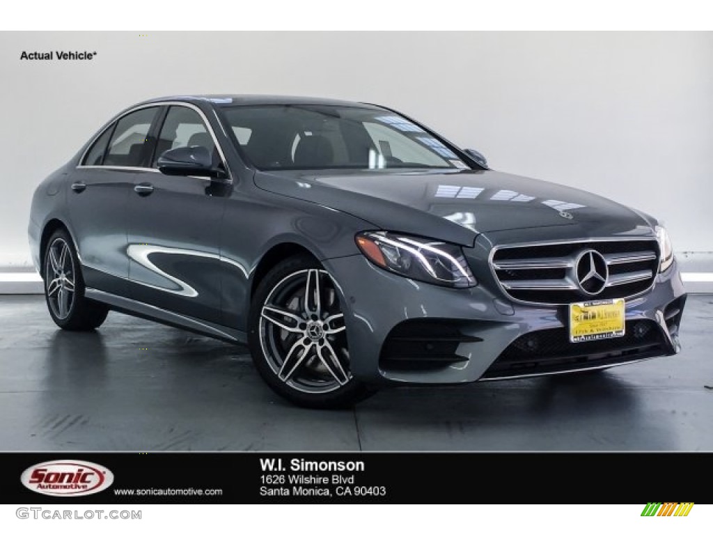 2018 E 300 Sedan - Selenite Grey Metallic / Black photo #1