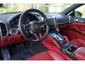 Black/Garnet Red 2018 Porsche Cayenne Platinum Edition Interior Color