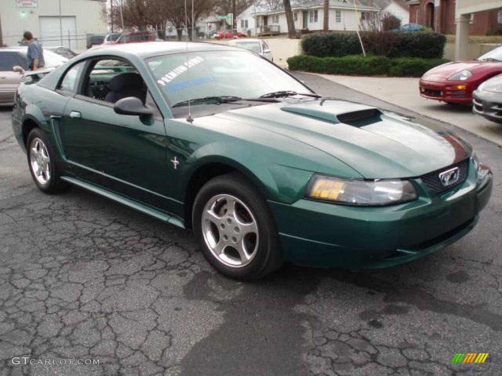 2003 Mustang V6 Coupe - Tropic Green Metallic / Dark Charcoal photo #5