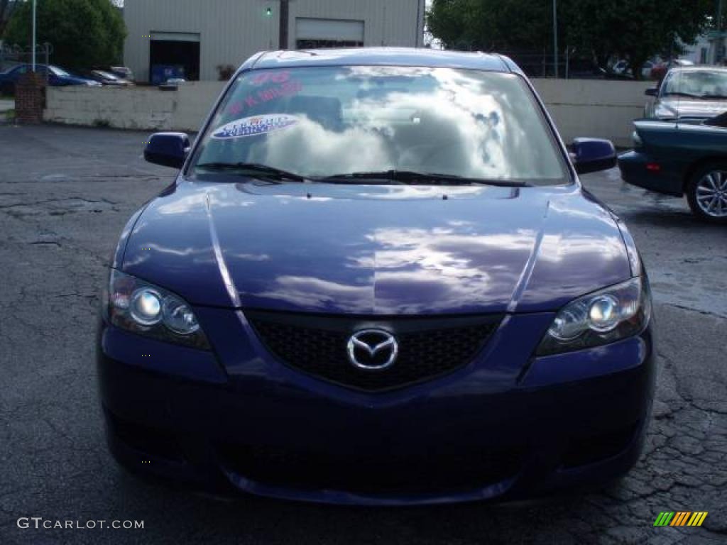 2006 MAZDA3 i Sedan - Strato Blue Mica / Beige photo #3