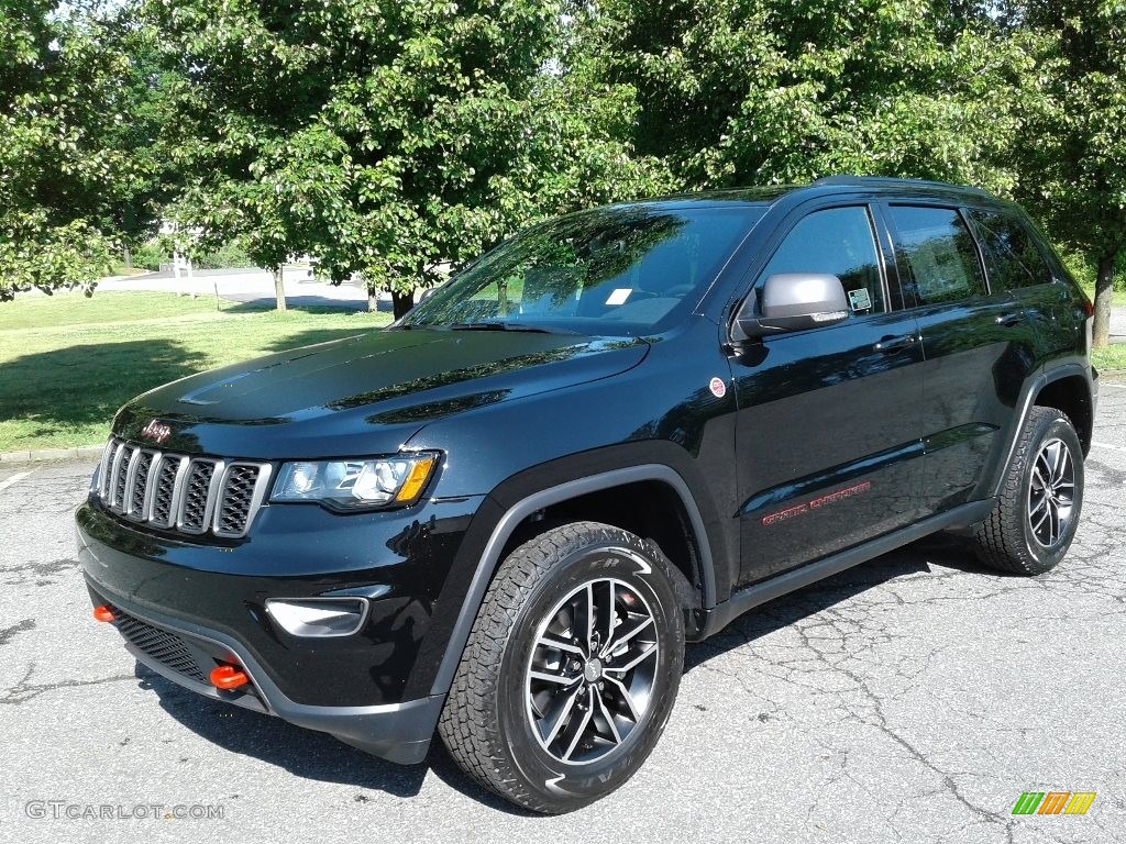 Diamond Black Crystal Pearl 2018 Jeep Grand Cherokee Trailhawk 4x4 Exterior Photo #127070400