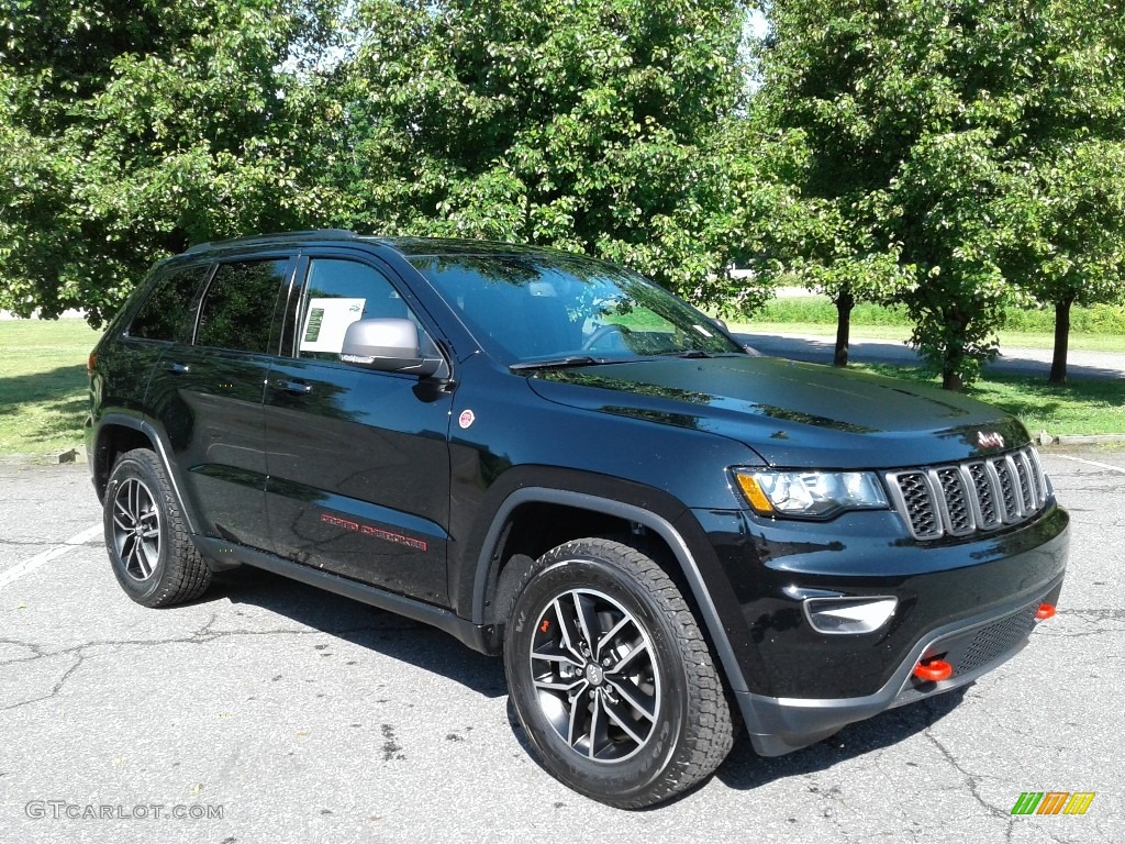Diamond Black Crystal Pearl 2018 Jeep Grand Cherokee Trailhawk 4x4 Exterior Photo #127070478