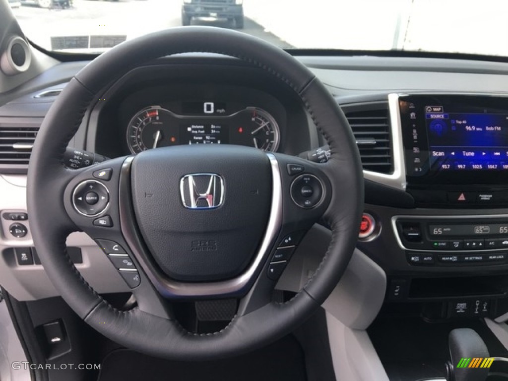 2018 Honda Pilot EX-L AWD Gray Steering Wheel Photo #127071675