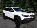 2019 Bright White Jeep Cherokee Trailhawk 4x4  photo #4