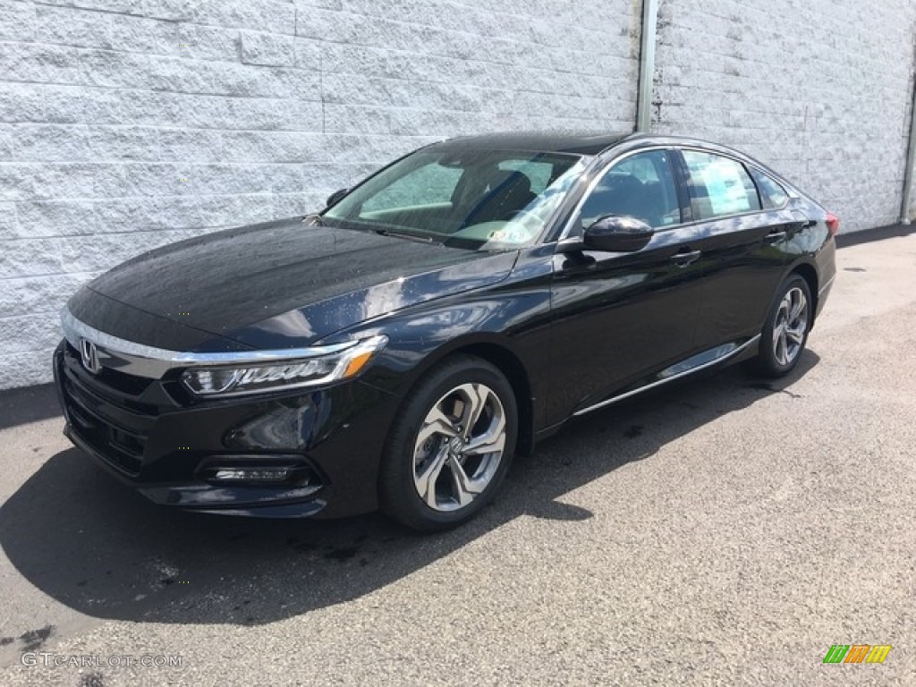 Crystal Black Pearl 2018 Honda Accord EX-L Sedan Exterior Photo #127072149