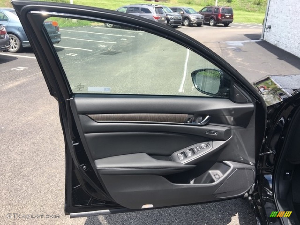 2018 Honda Accord EX-L Sedan Black Door Panel Photo #127072194
