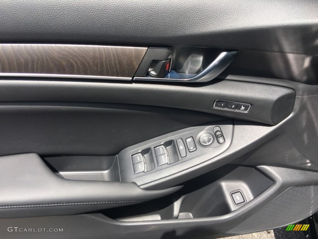 2018 Honda Accord EX-L Sedan Black Door Panel Photo #127072215