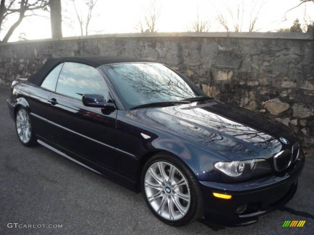 2005 3 Series 330i Convertible - Monaco Blue Metallic / Black photo #10