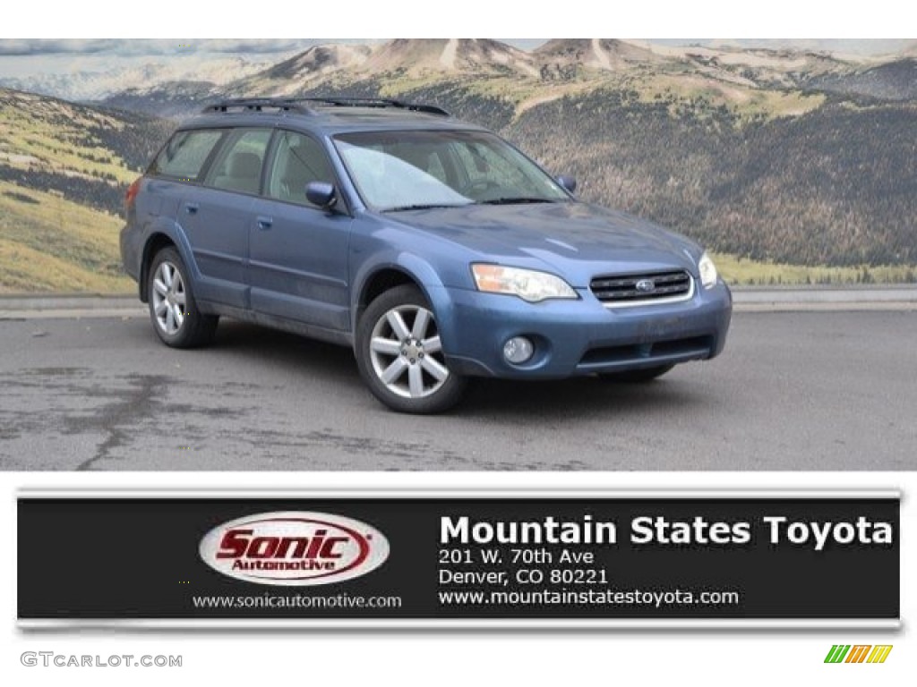 2006 Outback 2.5i Limited Wagon - Atlantic Blue Pearl / Taupe photo #1