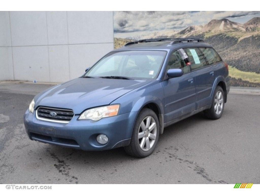 2006 Outback 2.5i Limited Wagon - Atlantic Blue Pearl / Taupe photo #3