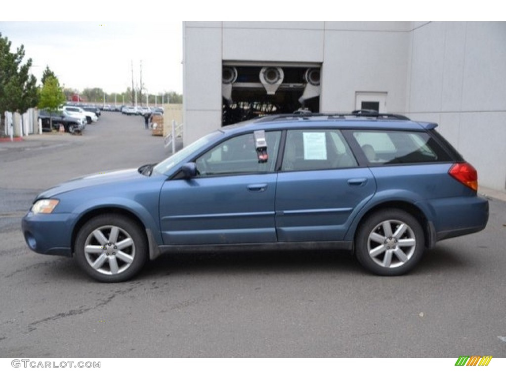 2006 Outback 2.5i Limited Wagon - Atlantic Blue Pearl / Taupe photo #4