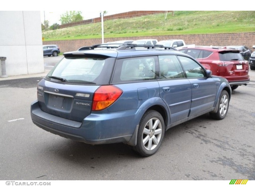 2006 Outback 2.5i Limited Wagon - Atlantic Blue Pearl / Taupe photo #7