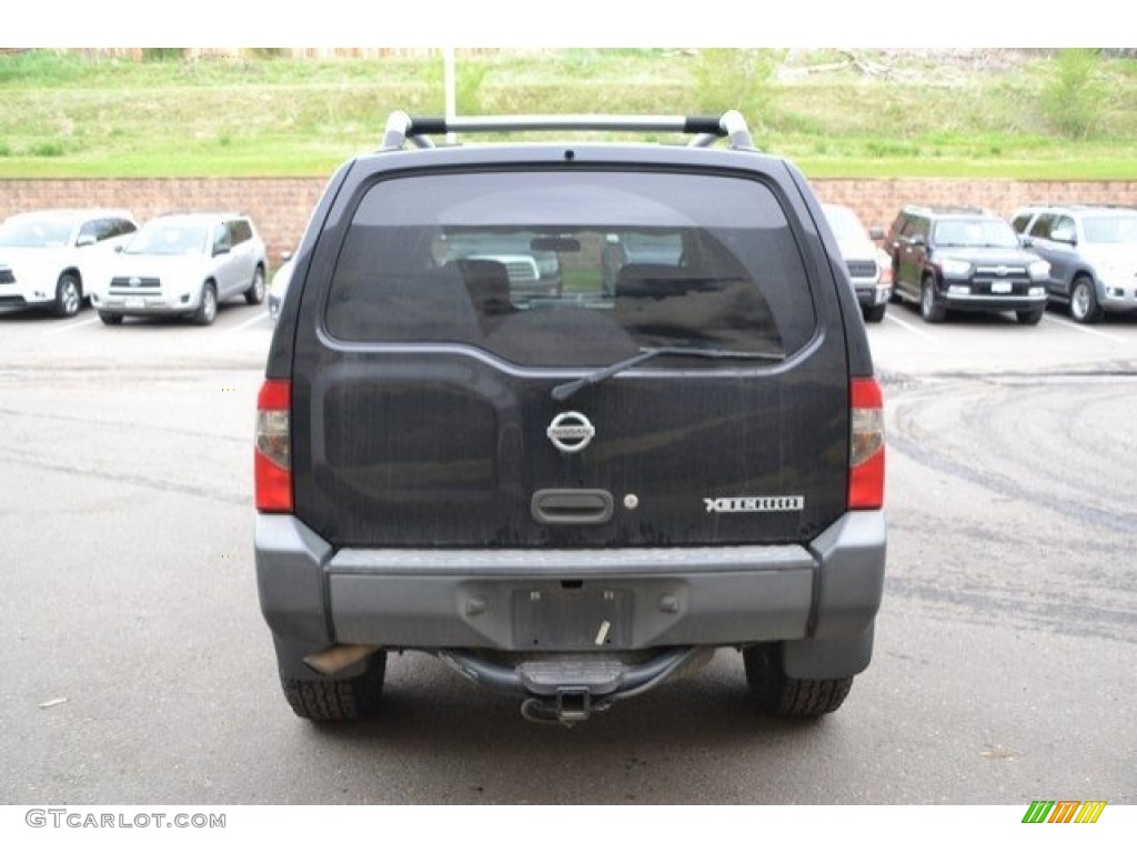 2003 Xterra XE V6 4x4 - Super Black / Gray photo #6
