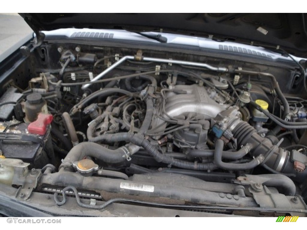 2003 Xterra XE V6 4x4 - Super Black / Gray photo #9