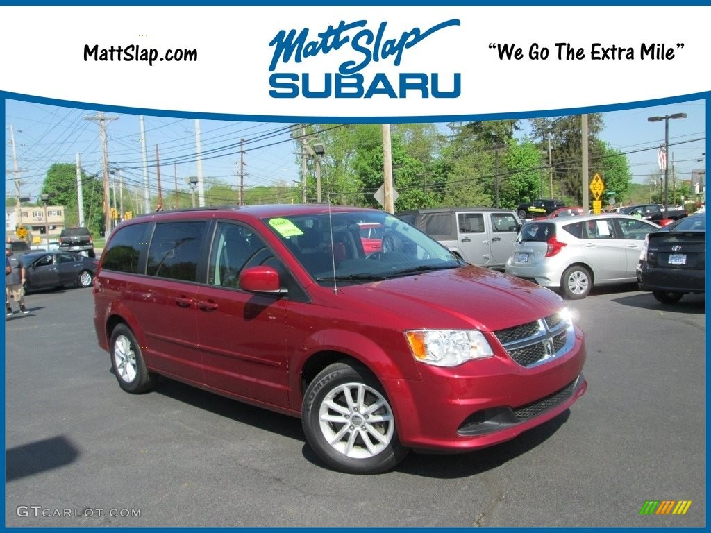 Deep Cherry Red Crystal Pearl Dodge Grand Caravan