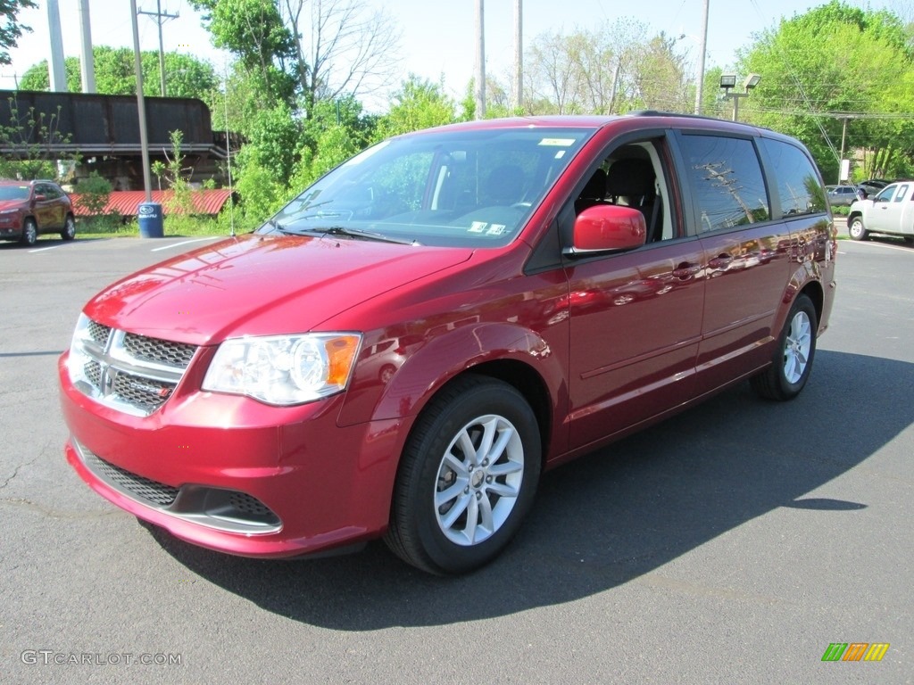 2015 Grand Caravan SXT - Deep Cherry Red Crystal Pearl / Black/Light Graystone photo #2