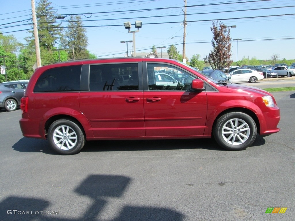 2015 Grand Caravan SXT - Deep Cherry Red Crystal Pearl / Black/Light Graystone photo #5