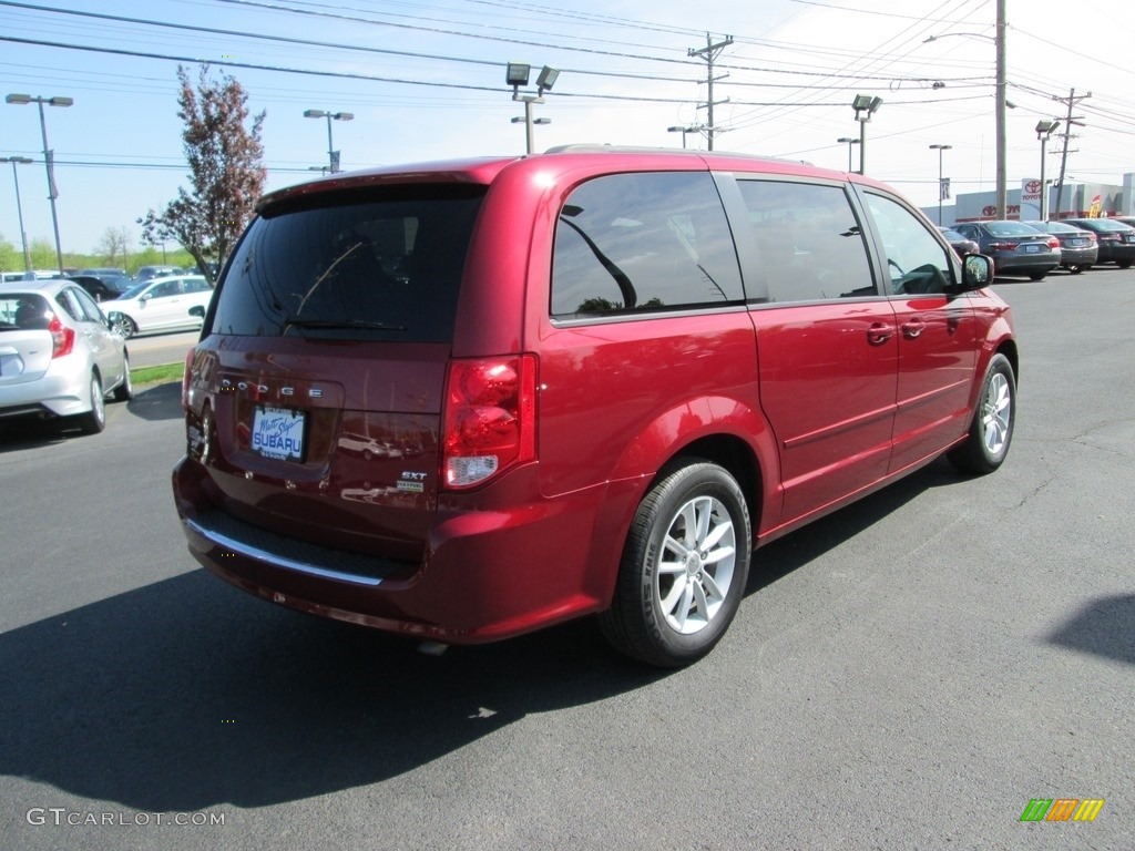 2015 Grand Caravan SXT - Deep Cherry Red Crystal Pearl / Black/Light Graystone photo #6