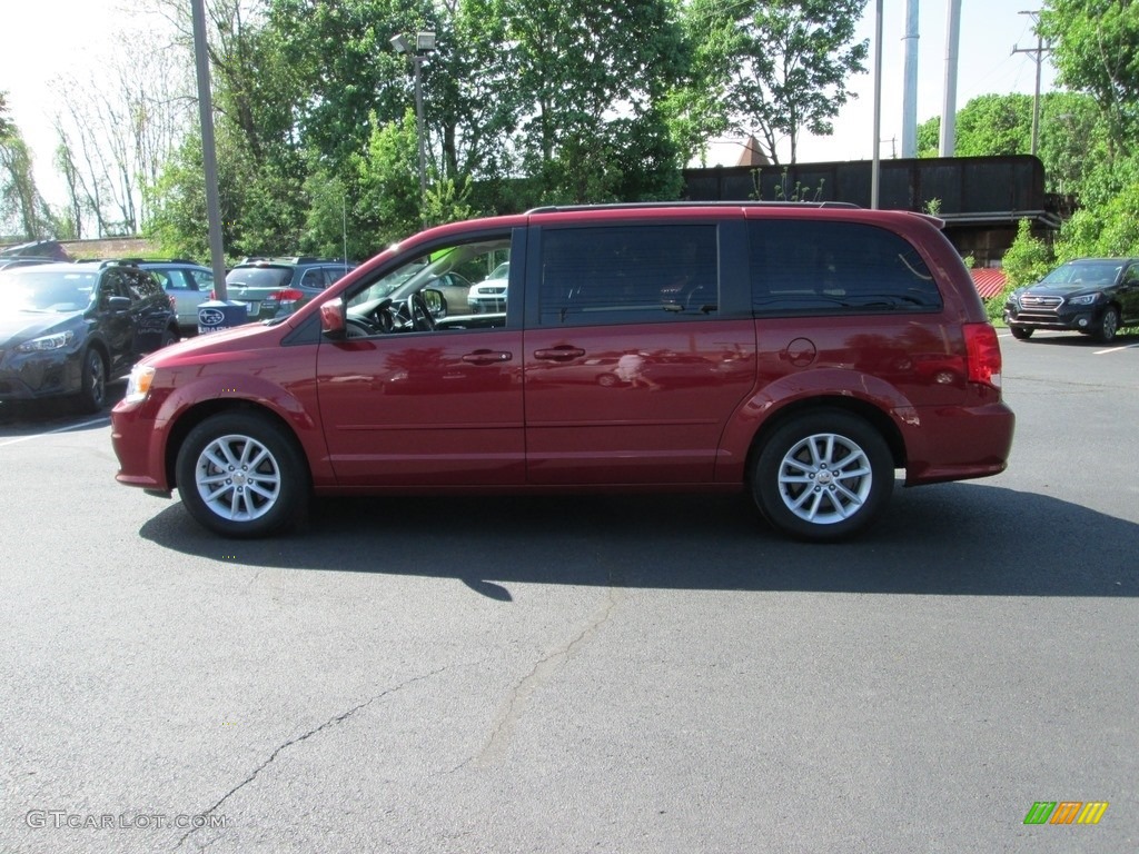 2015 Grand Caravan SXT - Deep Cherry Red Crystal Pearl / Black/Light Graystone photo #9