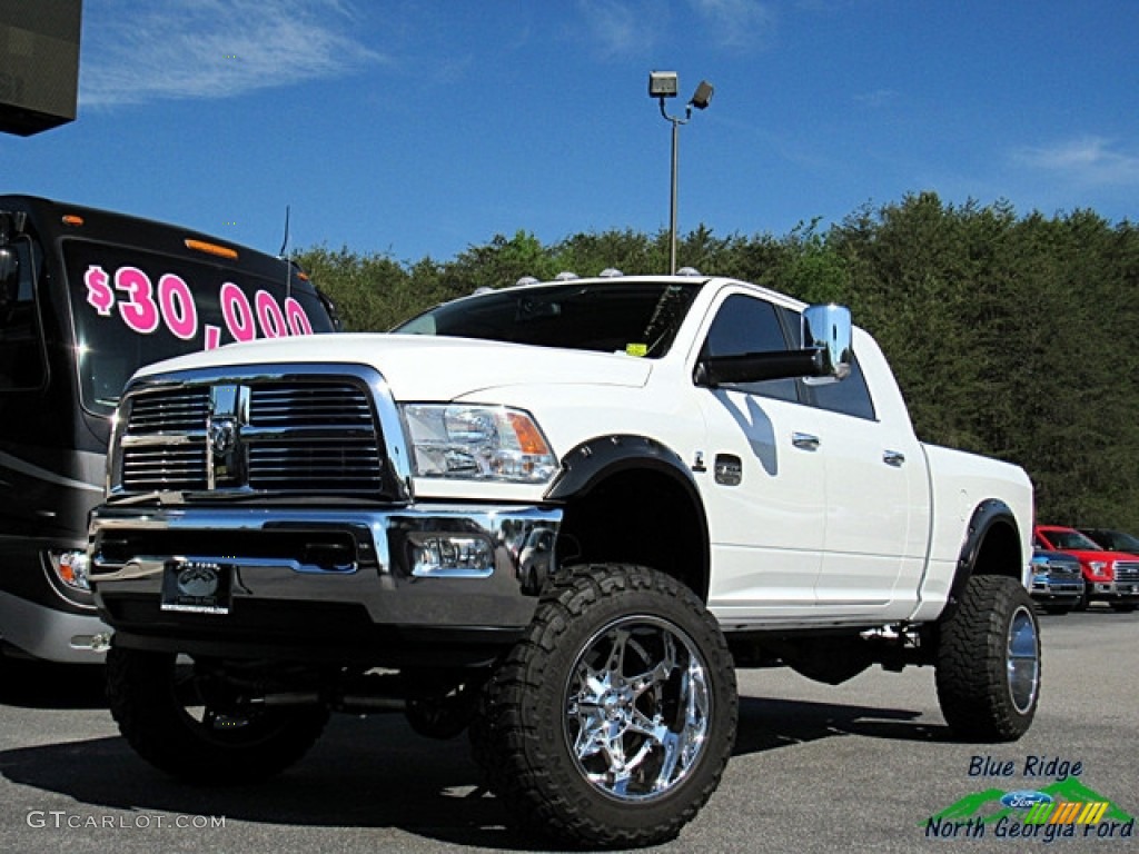 2012 Bright White Dodge Ram 2500 Hd Laramie Longhorn Mega Cab 4x4 127057393 Gtcarlot Com Car Color Galleries