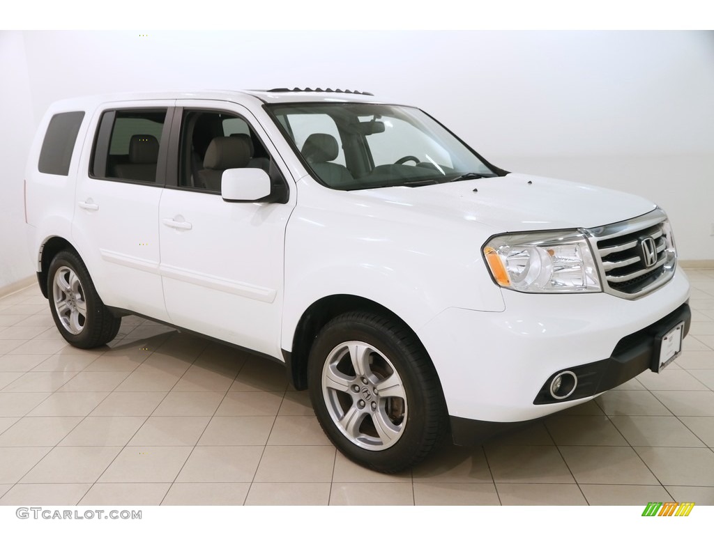 2015 Pilot EX-L 4WD - Taffeta White / Gray photo #1