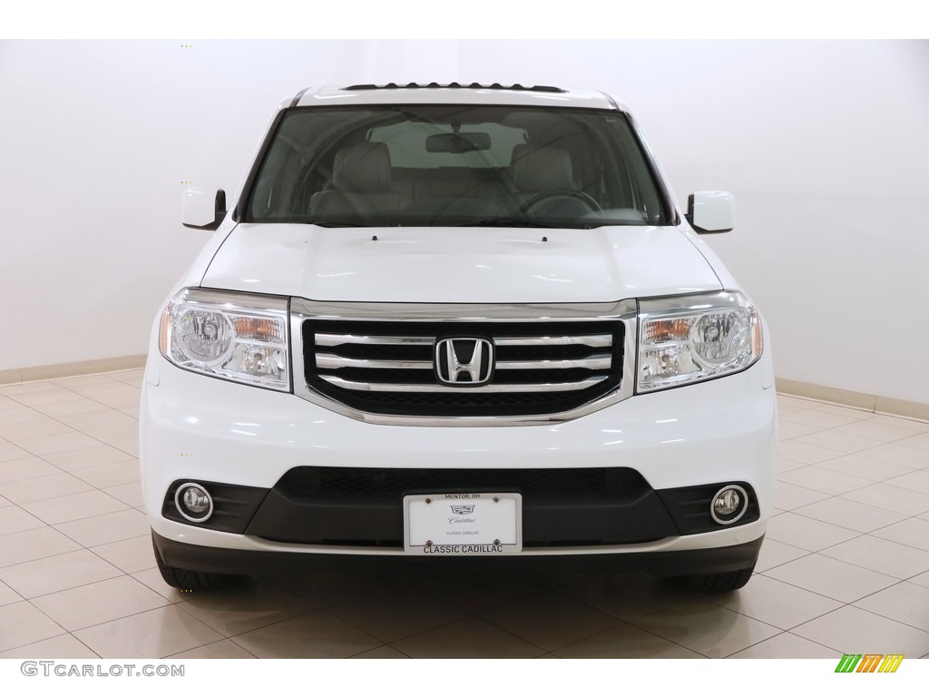 2015 Pilot EX-L 4WD - Taffeta White / Gray photo #2