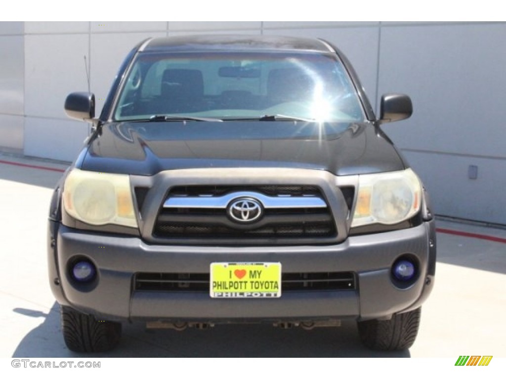 2008 Tacoma Regular Cab - Black Sand Pearl / Graphite Gray photo #2