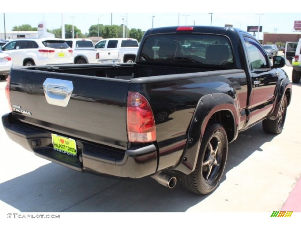2008 Tacoma Regular Cab - Black Sand Pearl / Graphite Gray photo #8