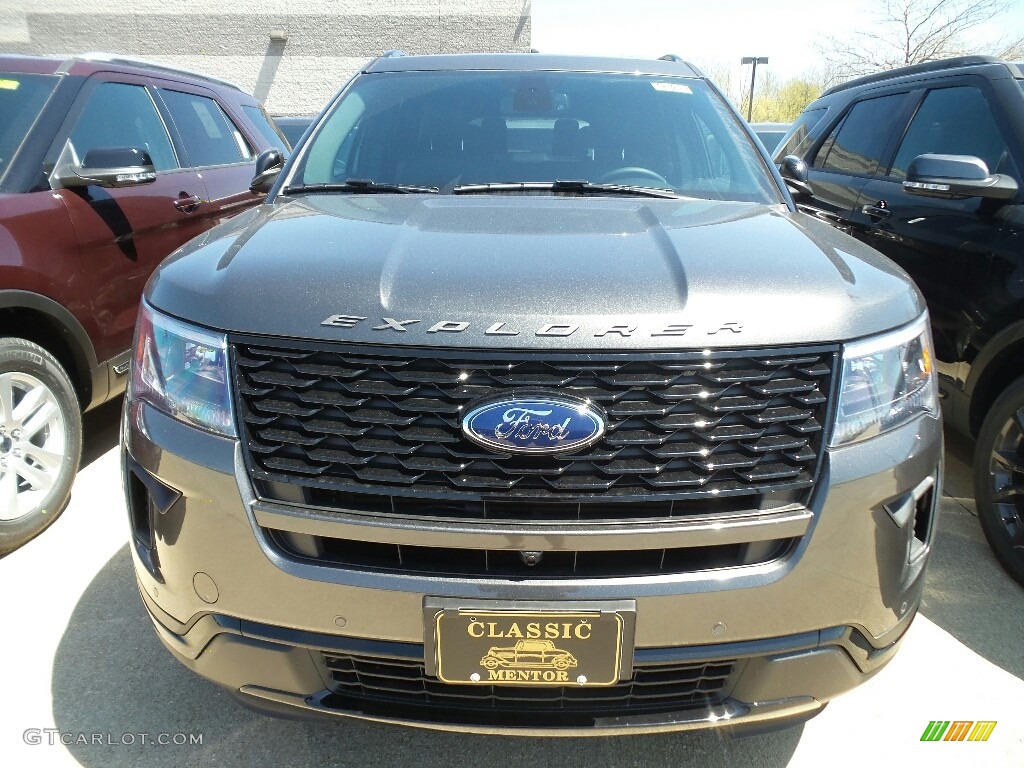 2018 Explorer Sport 4WD - Magnetic Metallic / Ebony Black photo #2