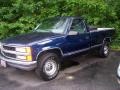 2000 Indigo Blue Metallic Chevrolet Silverado 2500 LS Regular Cab  photo #2