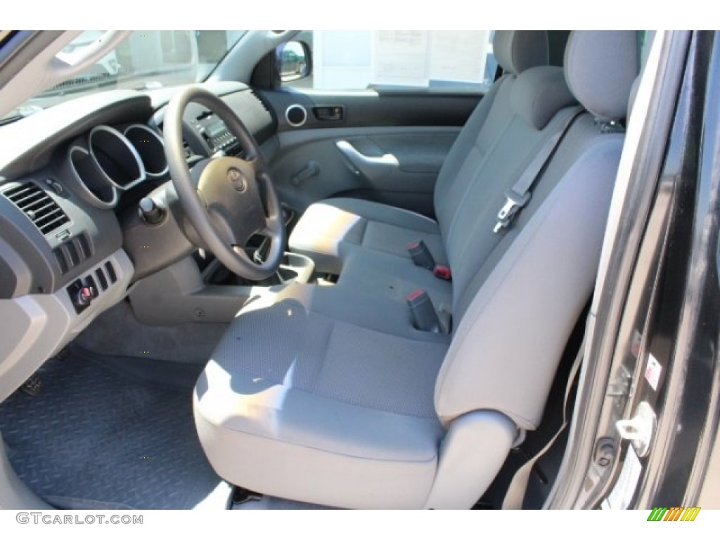 2008 Tacoma Regular Cab - Black Sand Pearl / Graphite Gray photo #14