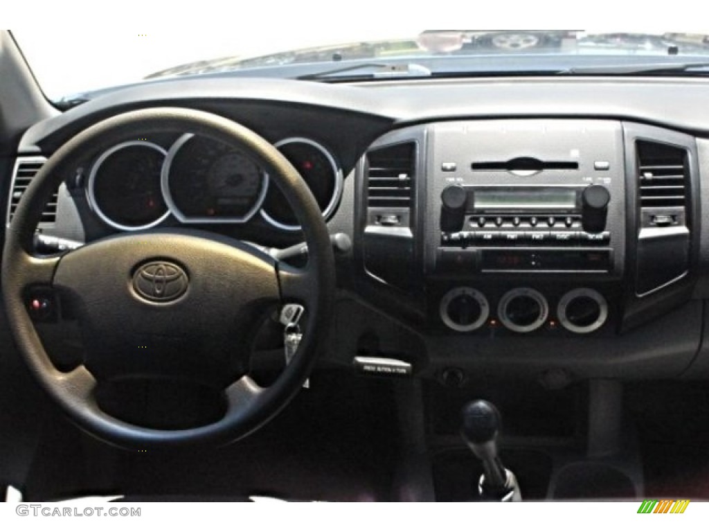 2008 Tacoma Regular Cab - Black Sand Pearl / Graphite Gray photo #22