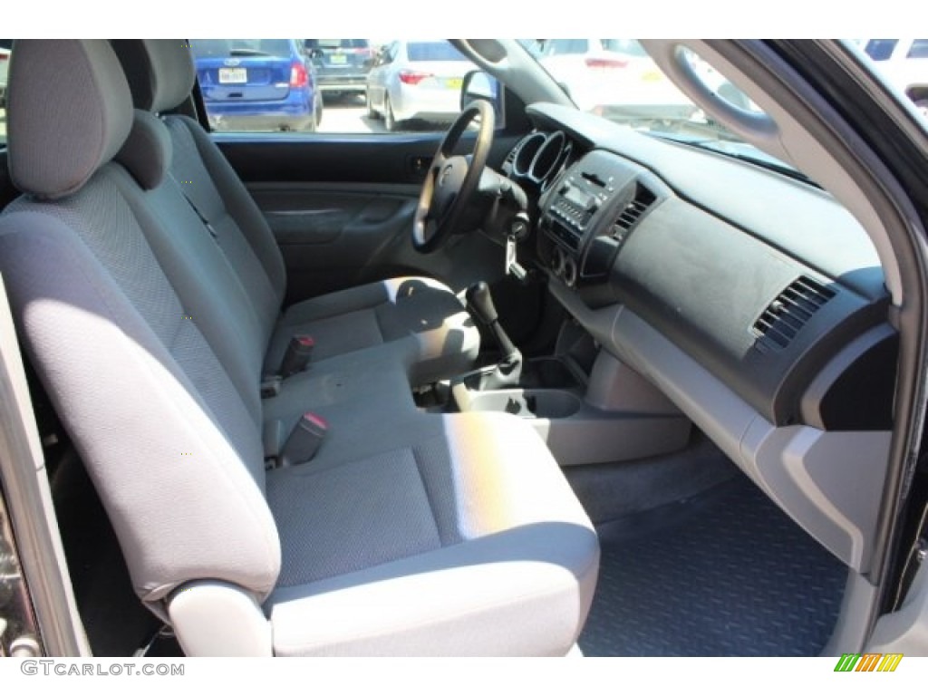 2008 Tacoma Regular Cab - Black Sand Pearl / Graphite Gray photo #26